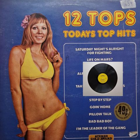 12 TOPS TODAYS HITS 1973 - VINTAGE/RETRO LP-VINYL (ALBUM)