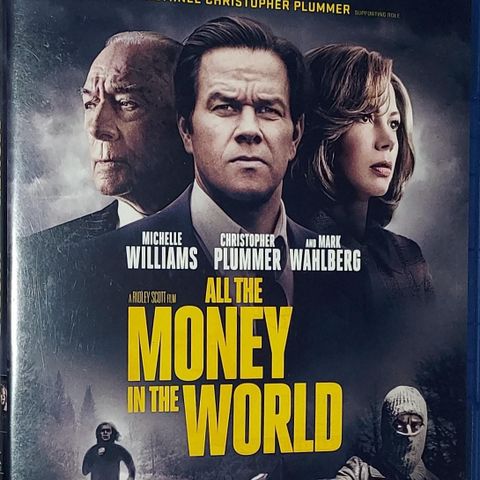 BLU RAY.ALL THE MONEY IN THE WORLD.