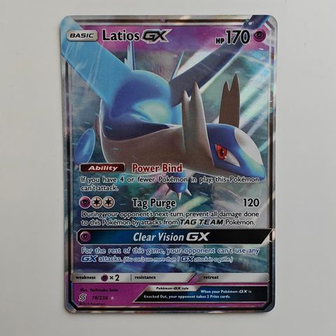 78/236 Latios GX - Sun & Moon - Unified Minds