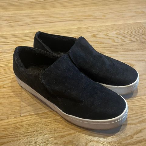 Loafers i semsket skinn str. 40