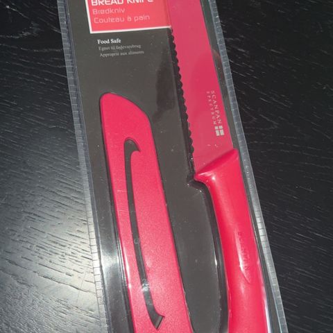 Scanpan brødkniv rosa