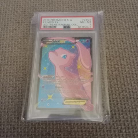 PSA 8 Mew EX RC24/RC25 Black&White Radiant Collection Set Holo Pokemon Card