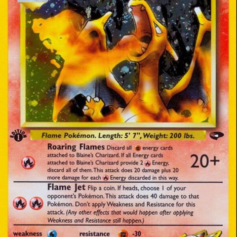 Blaine’s Charizard - pokemon kort