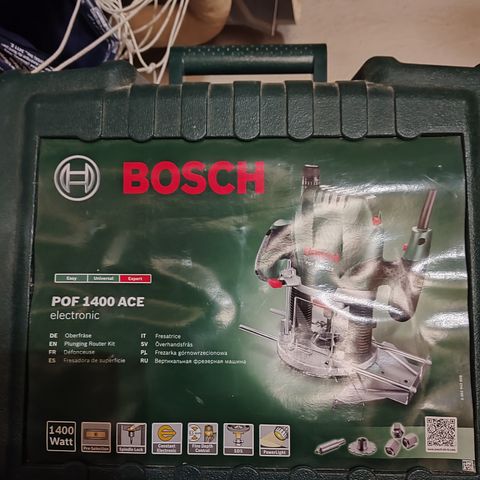 Utleie verktøy: Overfres.  Bosch POF 1400 ACE