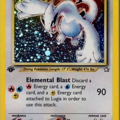 Lugia neo genesis  - pokemon kort