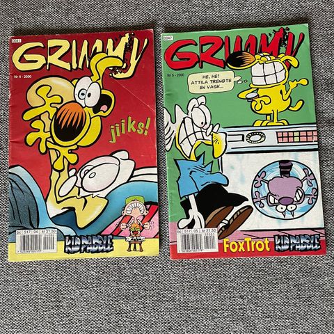 Grimmy tegneserie blader 2000 nr. 4 og nr.5