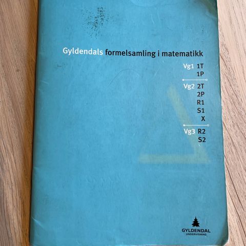 Gyldendals formelsamling i matematikk