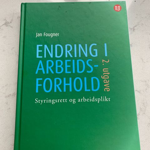 Endring i arbeidsforhold Jan Fougner 2.utg