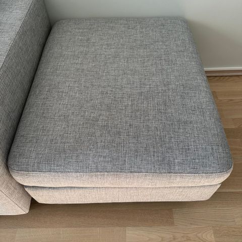 Strøken Scandinavia puff 85x70 multigrey fra Bolia