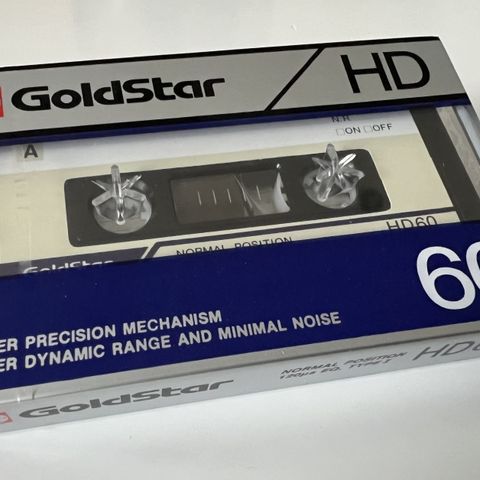 Goldstar HD 60 audio kassett uåpnet i originalforpakning