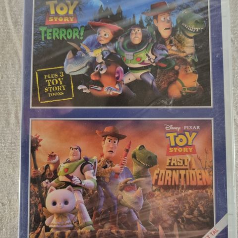 Toy Story Terror! og Fast i Fortiden DVD ny forseglet