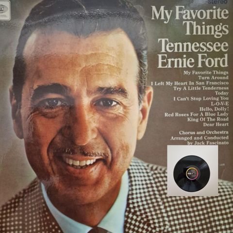 MY FAVORITE THINGS - TENNESSEE ERNIE FORD 1966 - VINTAGE/RETRO LP-VINYL (ALBUM)