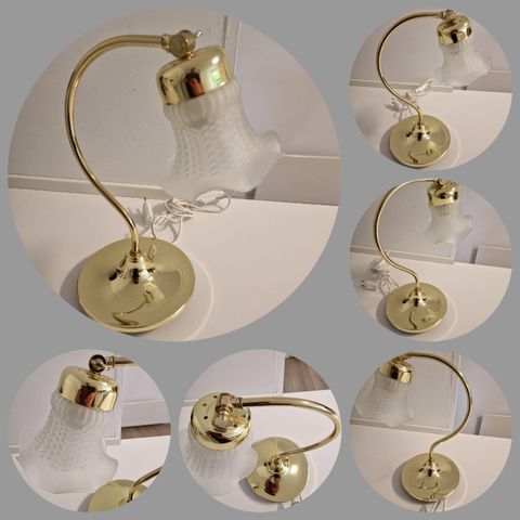 VINTAGE/ELDRE NYDELIG BORDLAMPE FRA "KONSULENTEN A.S"