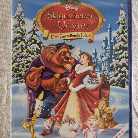 Skjønnheten og Udyret Den Fortryllende Julen DVD ny forseglet norsk tekst