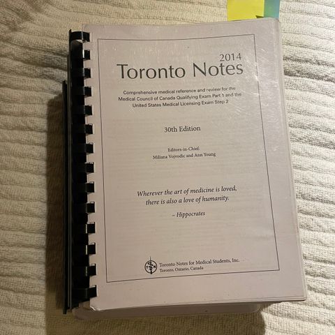 Toronto notes