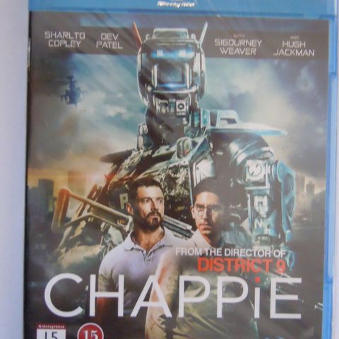 Blu-ray Chappie nytt i forseglet plast - film med Hugh Jackman