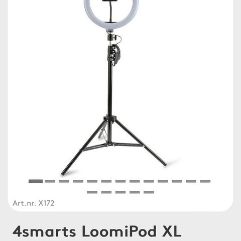 4smarts ring light - helt ny i veske.