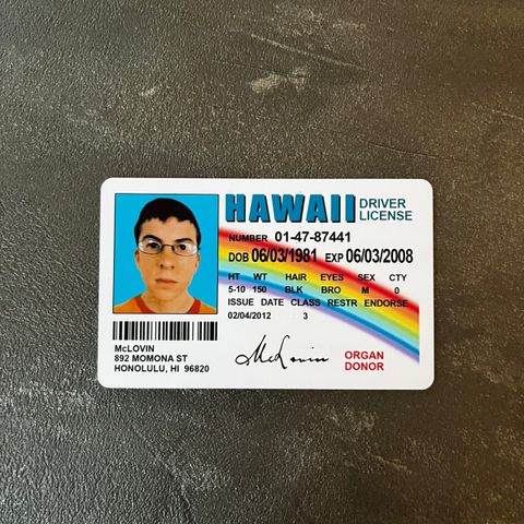Mclovin ID kort