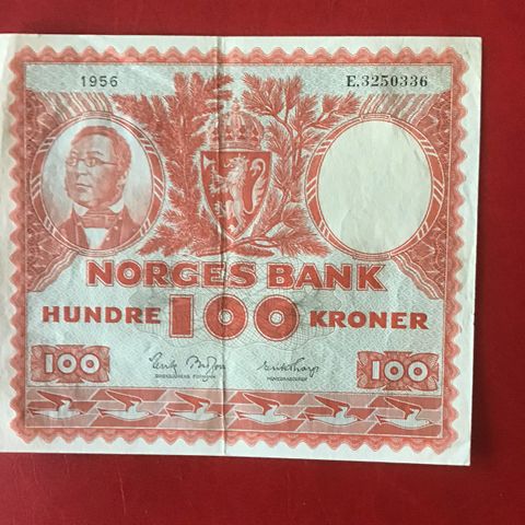 100kr seddel fra 1956