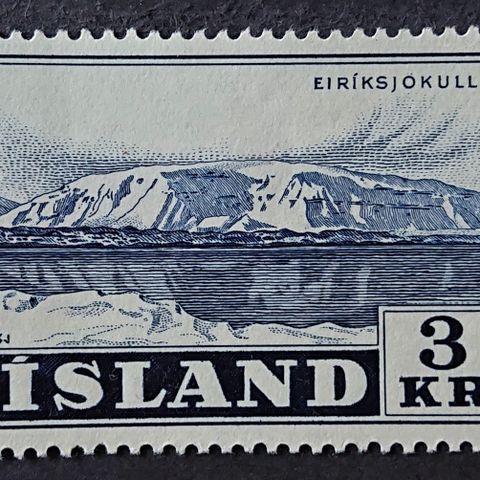 ISLAND: 1957, AFA 317-19, Fjellandskap, postfrisk / Is109 v..