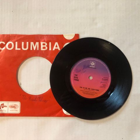 THE REAL THING / YOU TO ME ARE EVERYTHING - 7" VINYL SINGLE