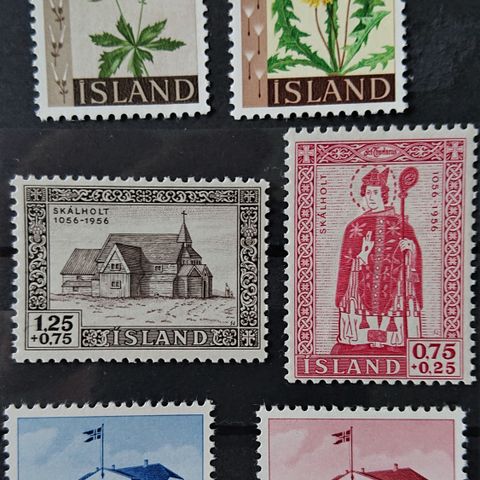 ISLAND: Seint 1950-, tidleg 1960talet, postfrisk / Is106 v..