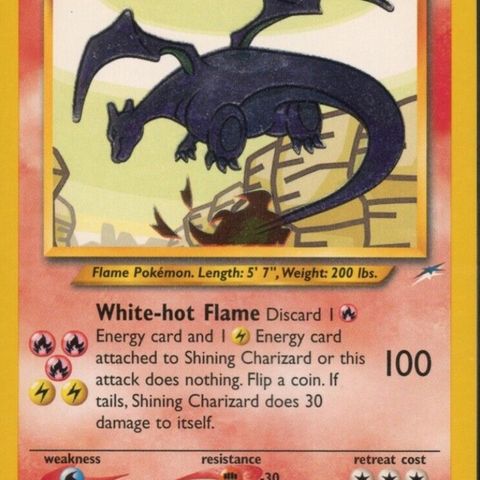 Shining Charizard - pokemon kort