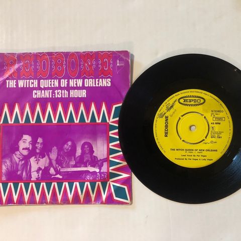 REDBONE / THE WITCH QUEEN OF NEW ORLEANS - 7" VINYL SINGLE