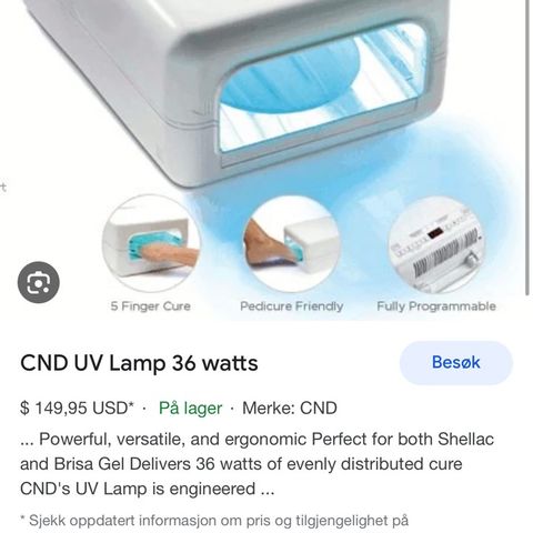 CND UV lampe