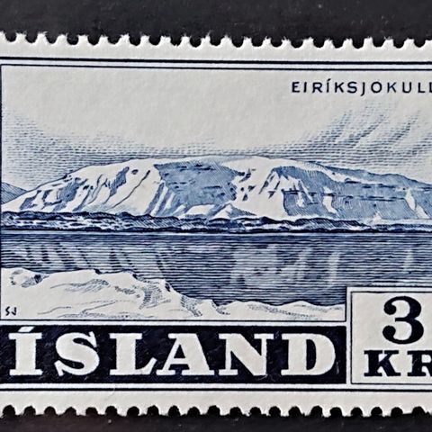 ISLAND: 1957, Fjelllandskap, AFA317-19 postfrisk / Is118 v..