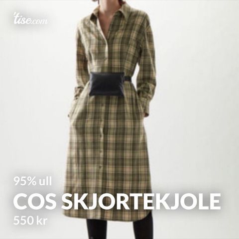 Ullkjole/skjortekjole fra Cos