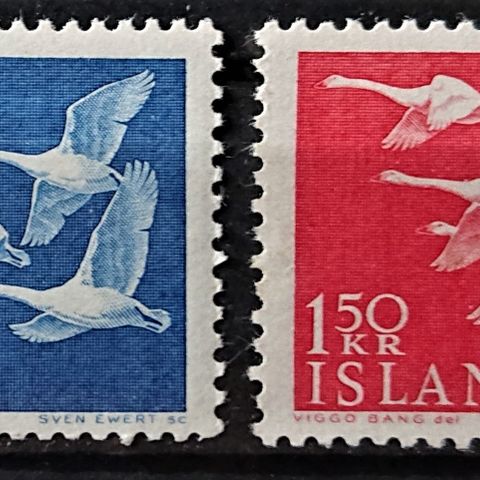 ISLAND: 1956, Nordens dag, AFA 315-16, postfrisk / Is119 v..