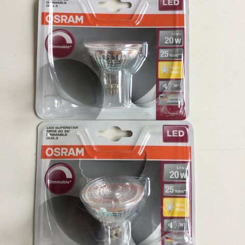 OSRAM LED SUPERSTAR dimbar 16W GU5.3