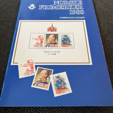 Postens årssett «Norske Frimerker 1988 - Norwegian Stamps»