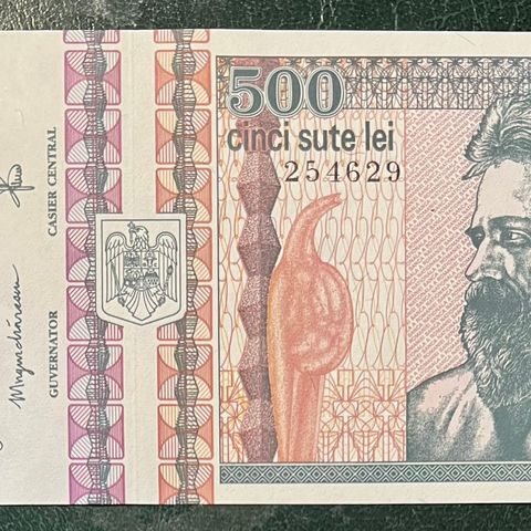 ROMANIA. 500 LEI. 1992.  P-101a. UNC-