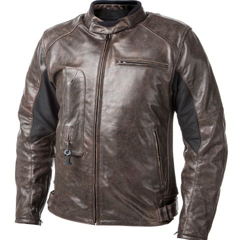 Helite Airbag Leather jacket Roadster brun XL