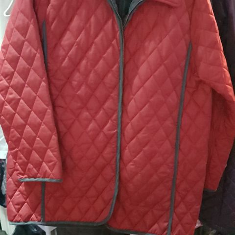 PLUS FREE FORM warm jacket varm jakke size 46 48 red