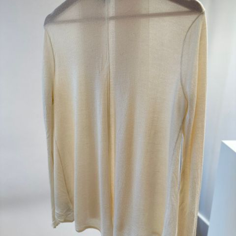 Kremhvit farge Cashmere og silke cardigan fra Ralph Lauren