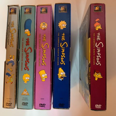 The Simpsons DVD sesong 1-4 + 9