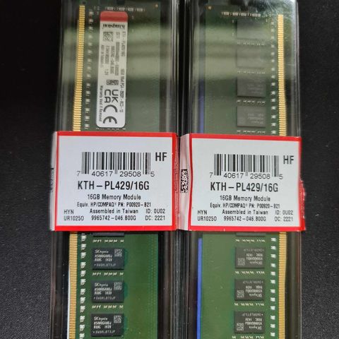 Kingston HP RAM PL429 - 16GB X2