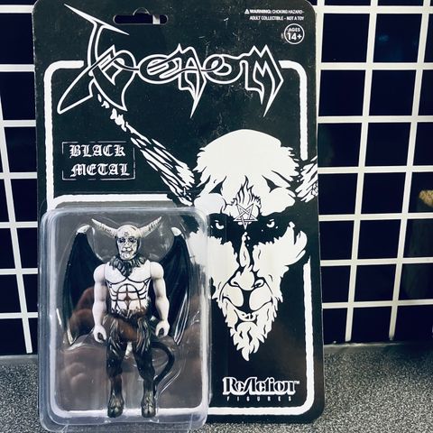 Super7 Reaction Venom Black Metal figur