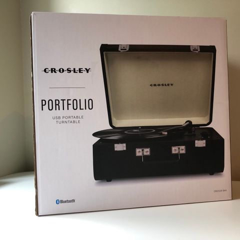 Crosley Portfolio Portable Turntable (Svart)