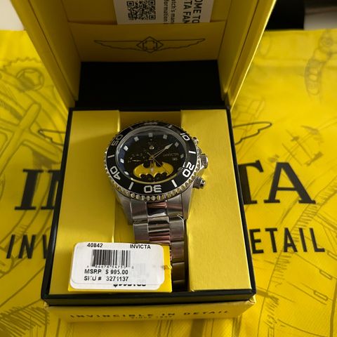 Invicta Batman klokke