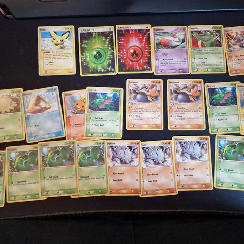 Pokemon kort VINTAGE - EX Emerald 2005, 2 holo 3 rare 18 bulk