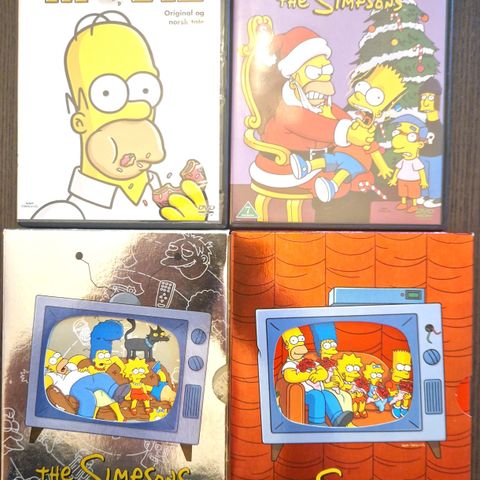 4 Simpsons DVD.   RESERVERT UT 24/7
