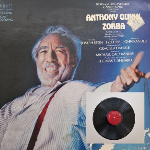 ZORBA/ANTHONY QUINN 1983 - VINTAGE/RETRO LP-VINYL (ALBUM)