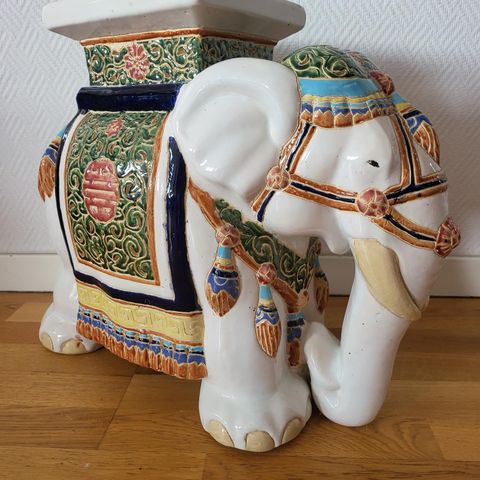 Veldig Stor Ceramic  Vintage Elephant fra 1960