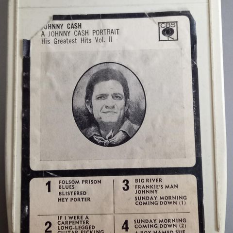 Johnny Cash 8 spors kassetter