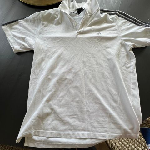 Adidas piquet hvit herre XL