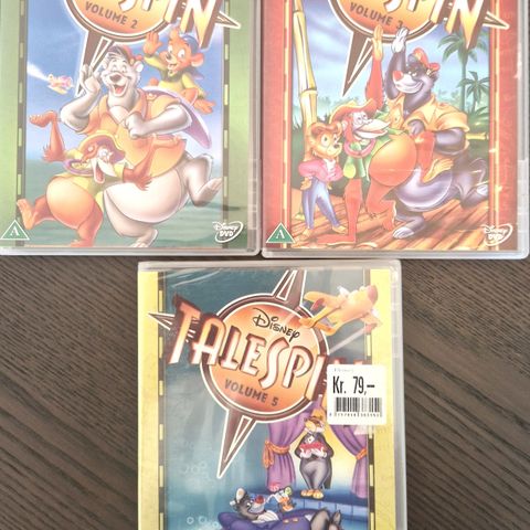 Disney Talespin Volume 2-3 og 5  DVD
